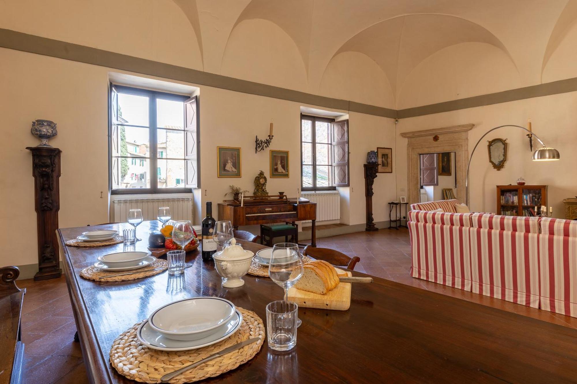 Appartement Palazzo Costanti - A 8 Minuti Dalle Terme à San Quirico dʼOrcia Extérieur photo